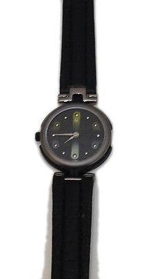 O Donna Bulova Pvd Nero Cinturino Pelle  -   Nuovo Da Negozi