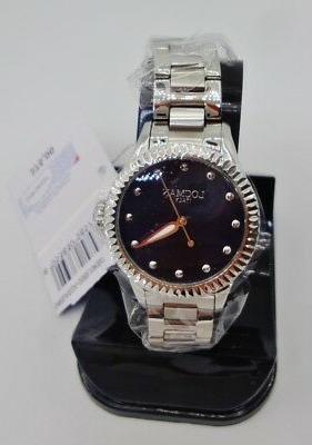 orologio donna quadrante blu madreperla acciaio titanio