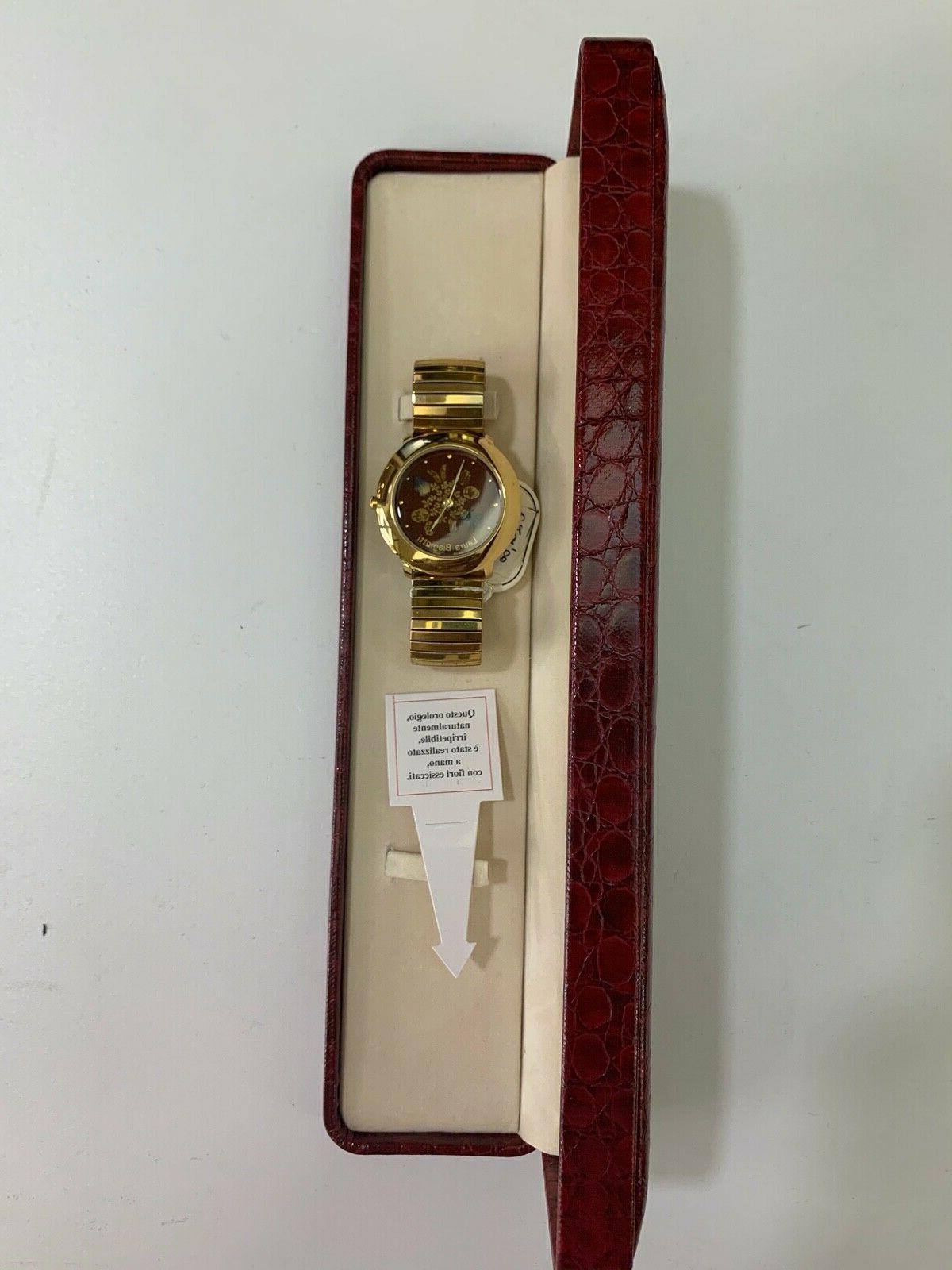 orologio donna ref 536165 bordeaux laminato oro