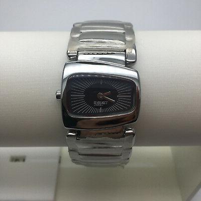 orologio donna solo tempo fondo nero cinturino