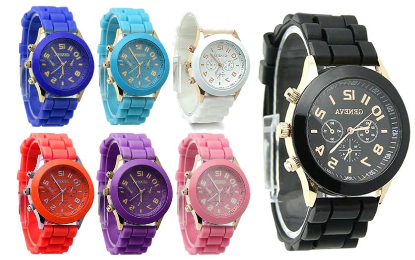 orologio donna sportivo jelly silicone cinturino da