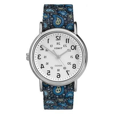 orologio donna weekender tw2p81100 tessuto fantasia luce