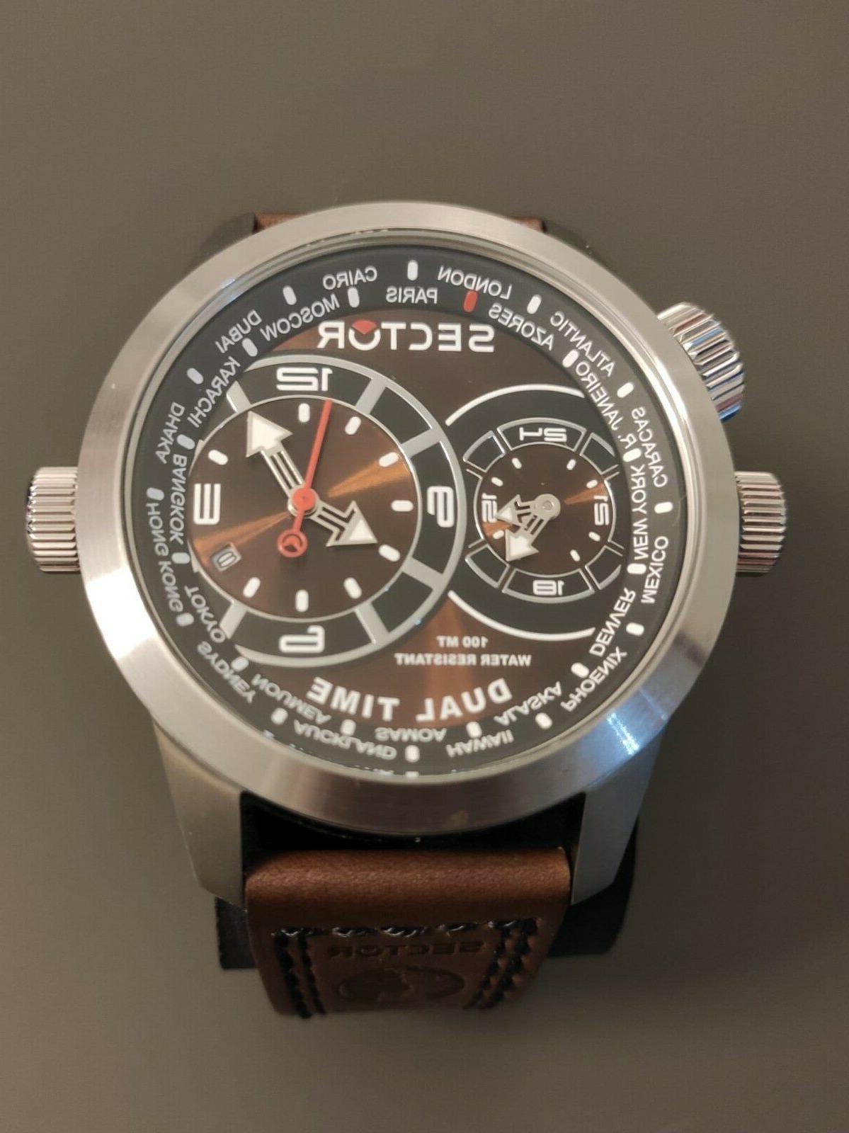 orologio dual time oversize