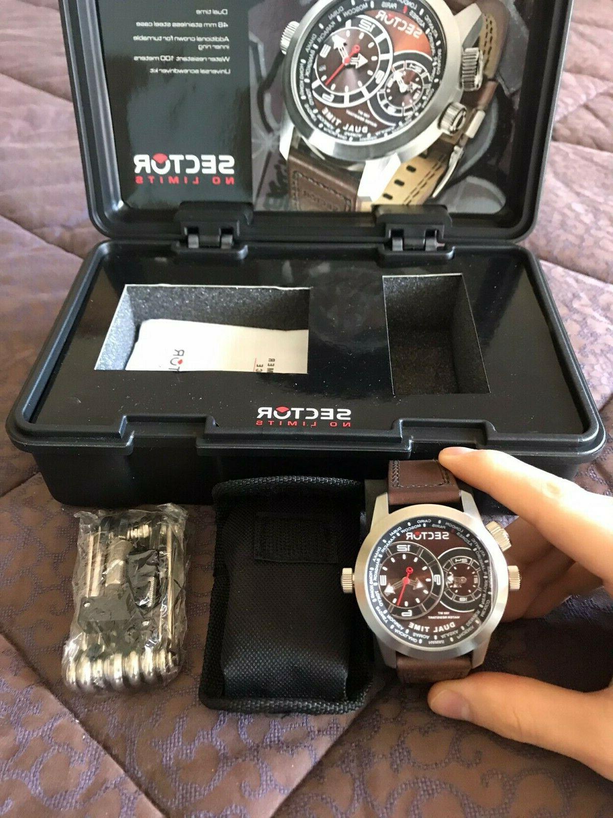 orologio dual time uomo completo di scatola