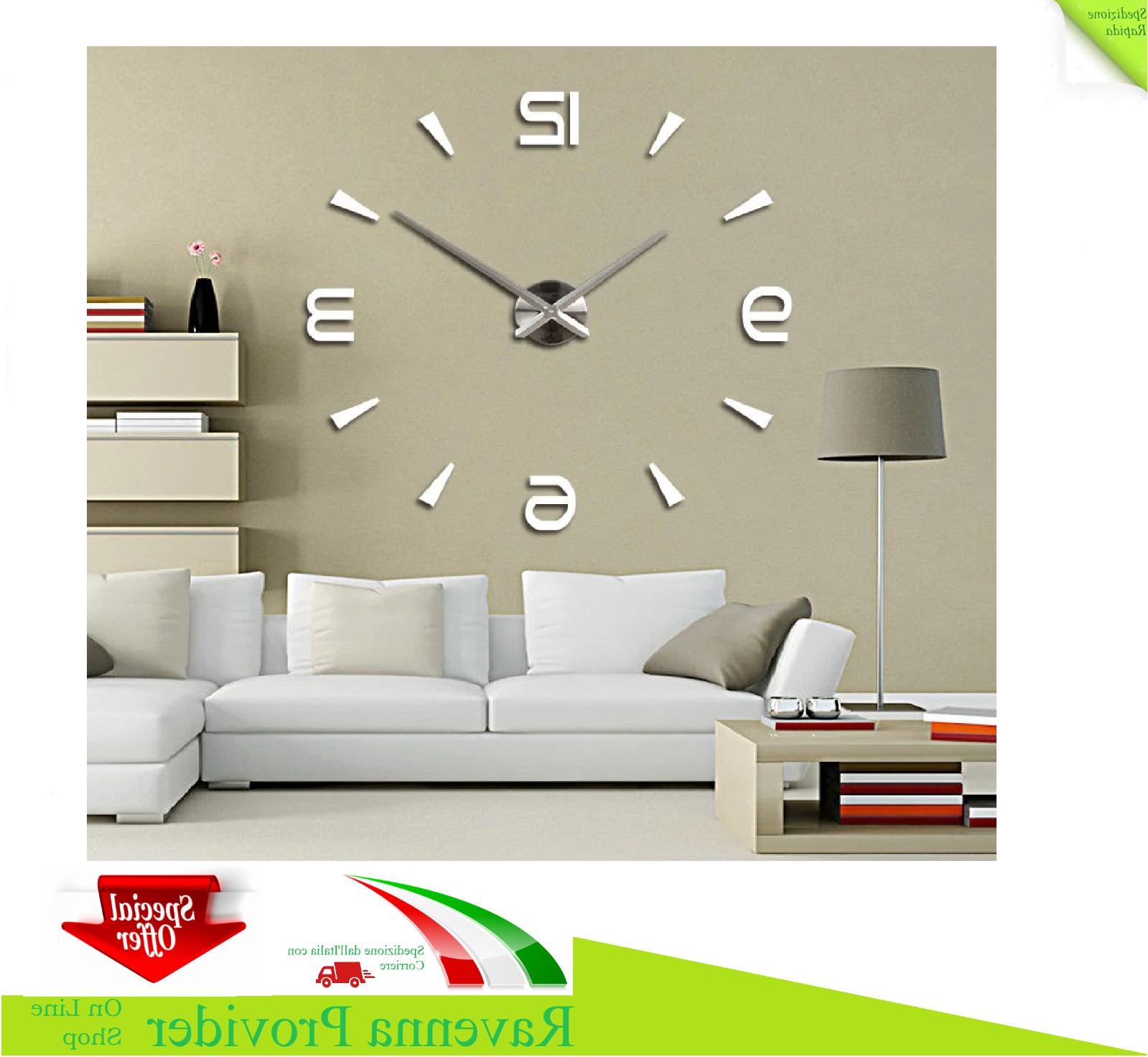 orologio gigante da parete 120 cm adesivo