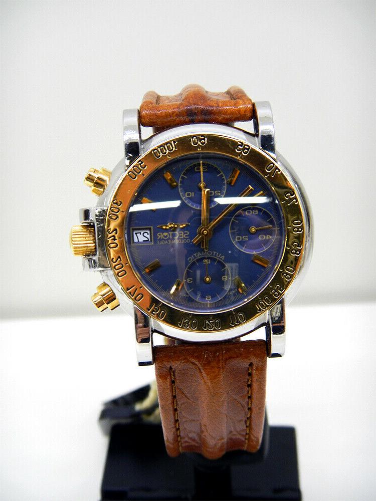 orologio golden eagle cronografo automatico acciaio valjoux