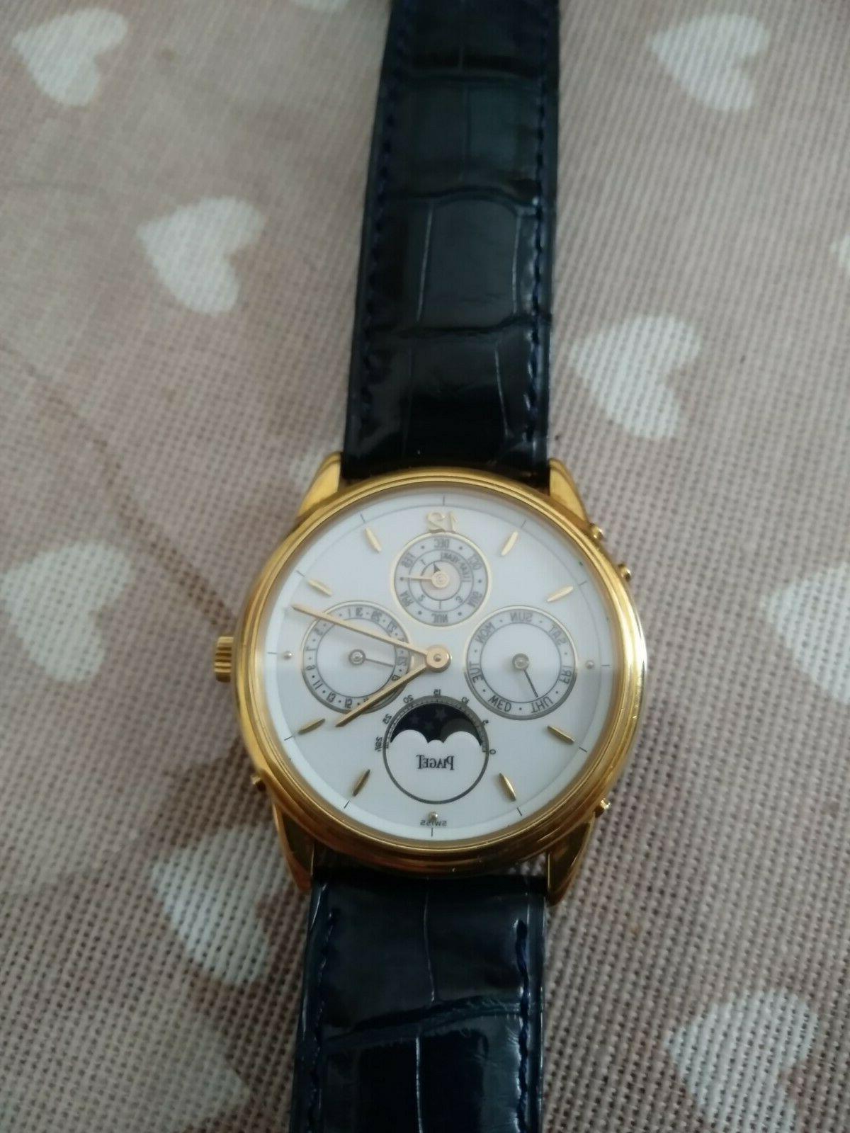 orologio governeur perpetual calender 18kt gold condizioni