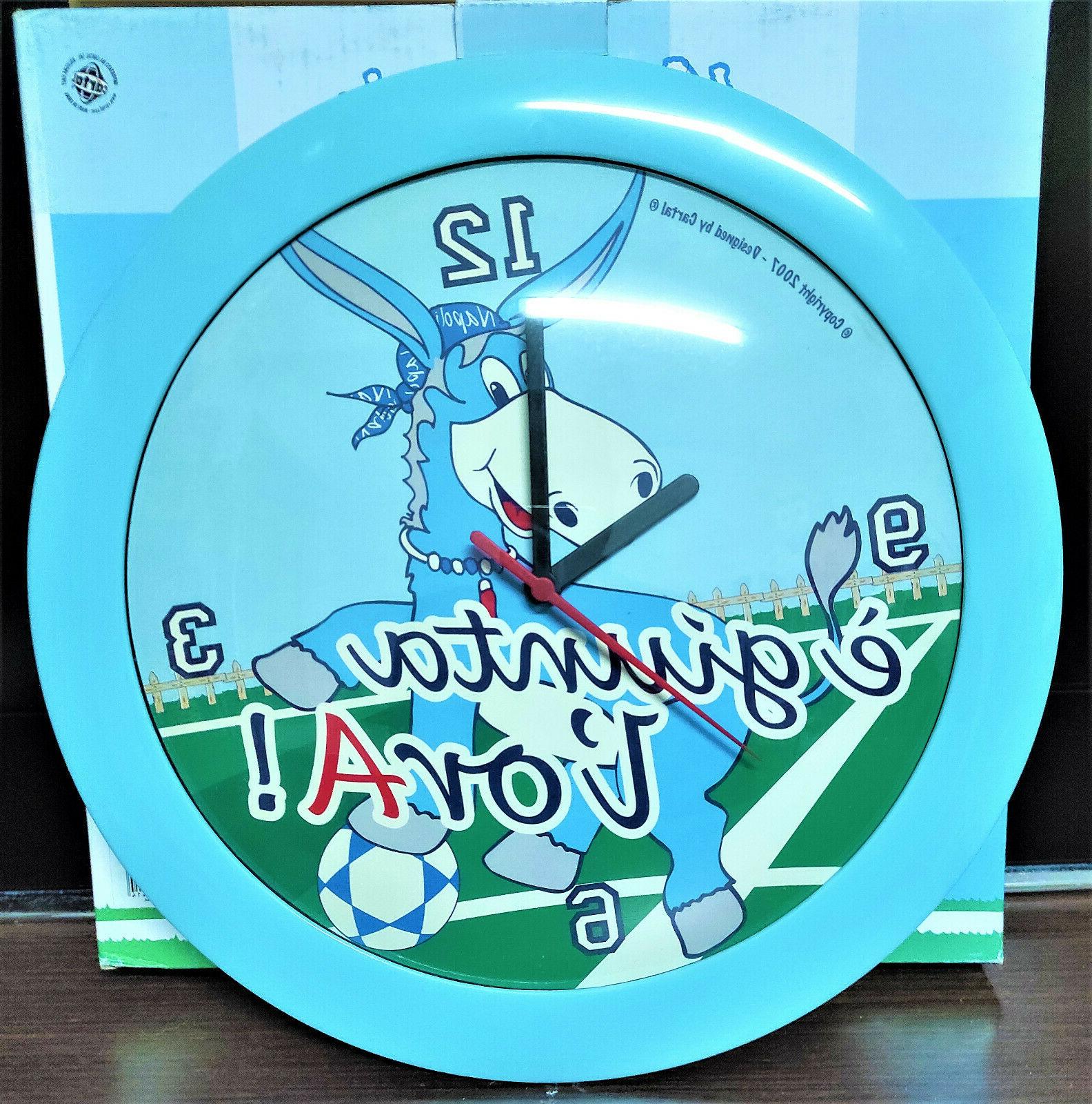 orologio grande a muro tondo forza napoli