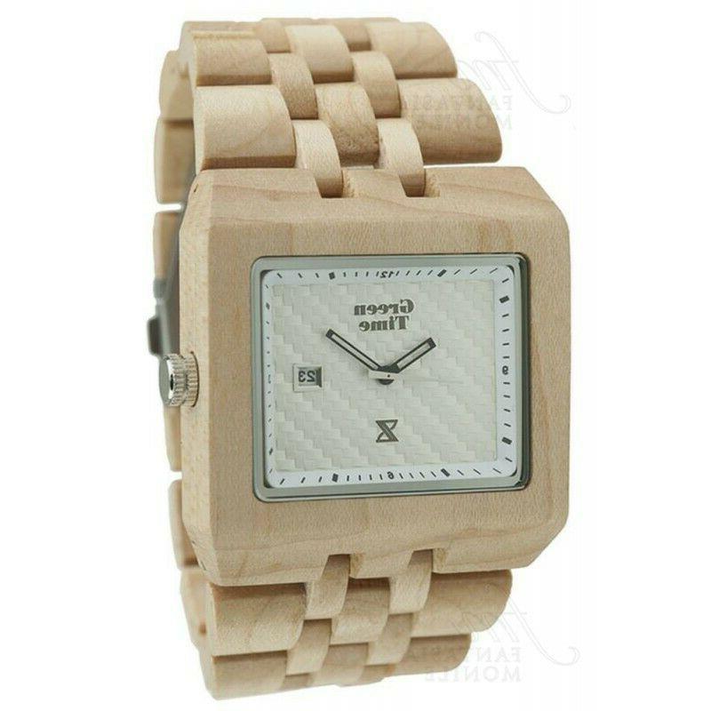 orologio green time by uomo in legno