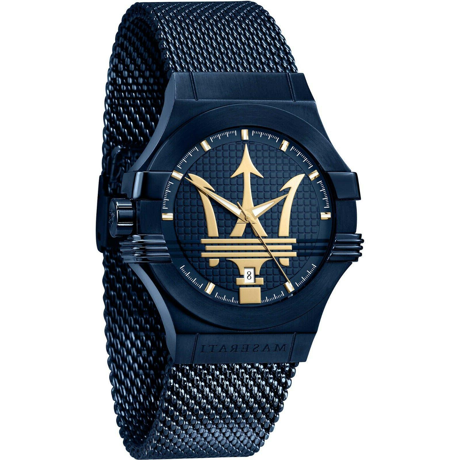 orologio in acciaio solo tempo uomo blue