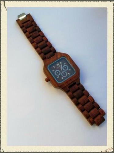 orologio in legno bewell nuovo funzionante manca