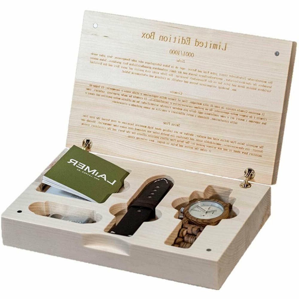 orologio in legno edizione limitata per uomini