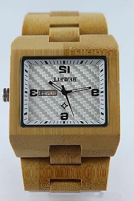 orologio in legno markante da uomo tag