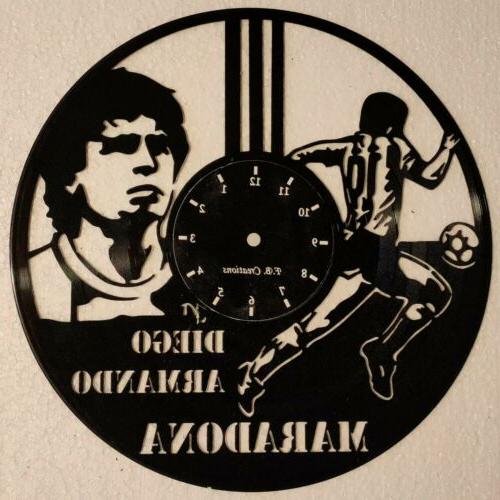 orologio in vinile maradona vinyl clock 33