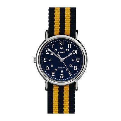 orologio indiglo cinturino tessuto colorato luce abt657