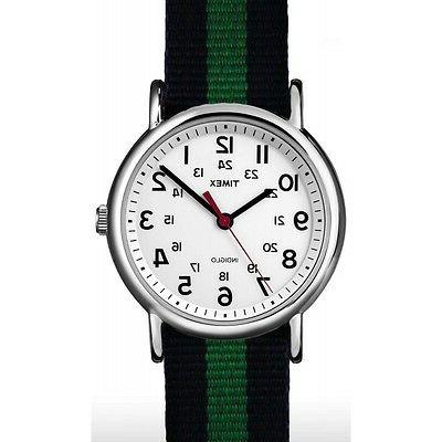 orologio indiglo cinturino tessuto colorato luce abt746