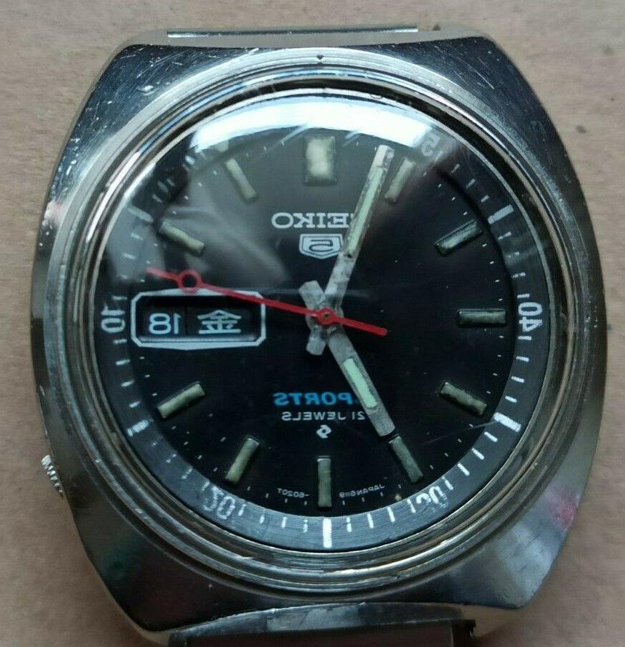 orologio japan 5 sports nero kanji 6119