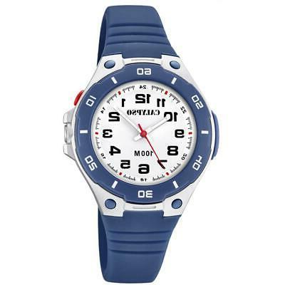 orologio k5758 2 quarzo numeri neri blu