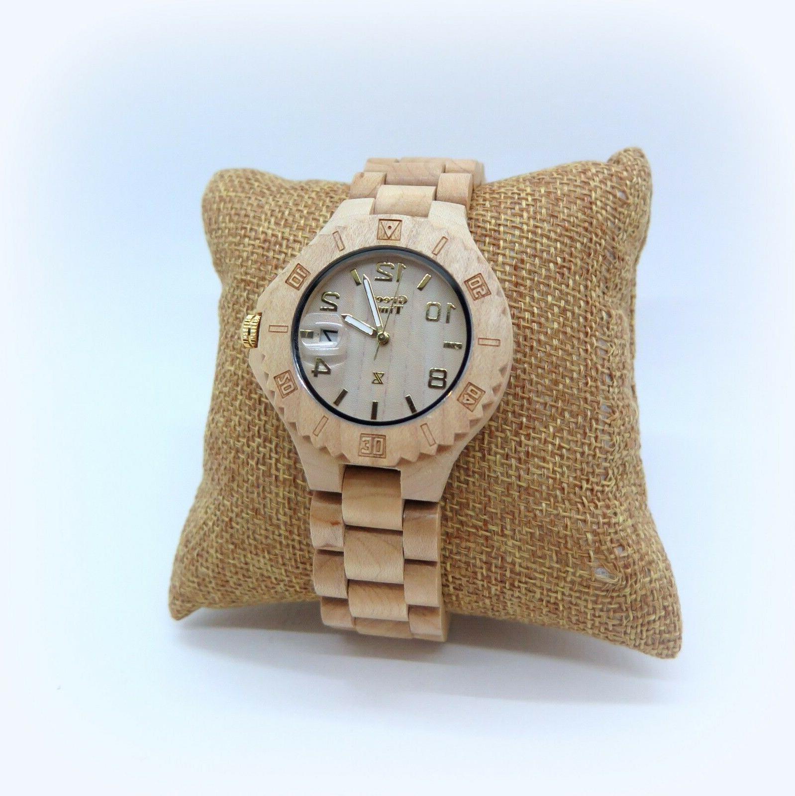 orologio legno green time