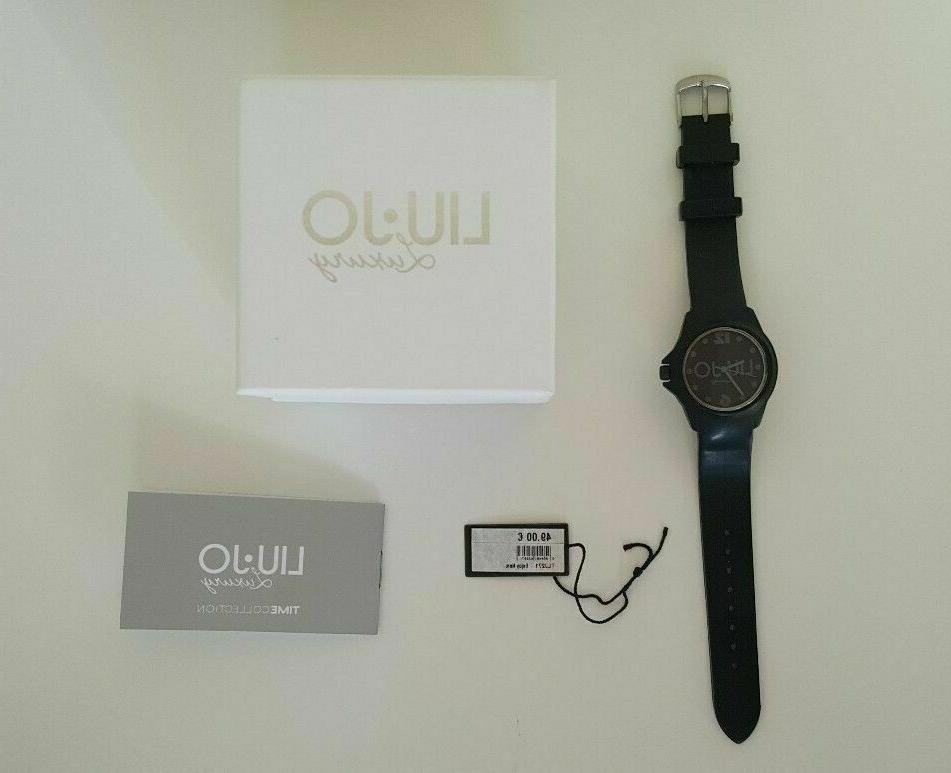 orologio luxury donna cinturino silicone nero tlj271