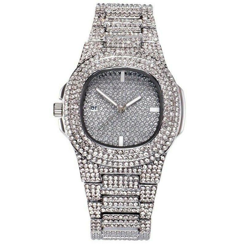 orologio luxury iced diamond orologio con diamanti