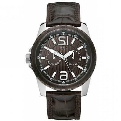 orologio maschile navigate w11596g1 pelle marrone multifunzi