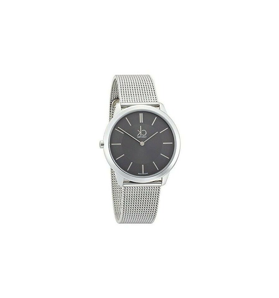 orologio minimal da uomo bracciale acciaio maglia