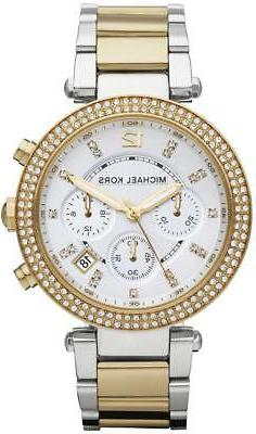 O Michael Kors Mk5626 Mini Parker Acciaio Bicolore Crono Con