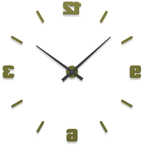 orologio moderno grandi dimensioni numeri adesivi legno