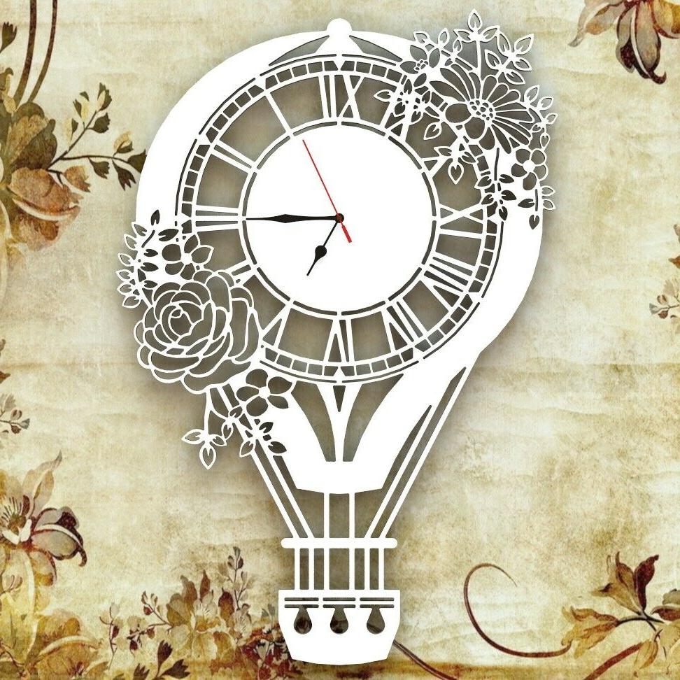orologio mongolfiera shabby chic a parete design
