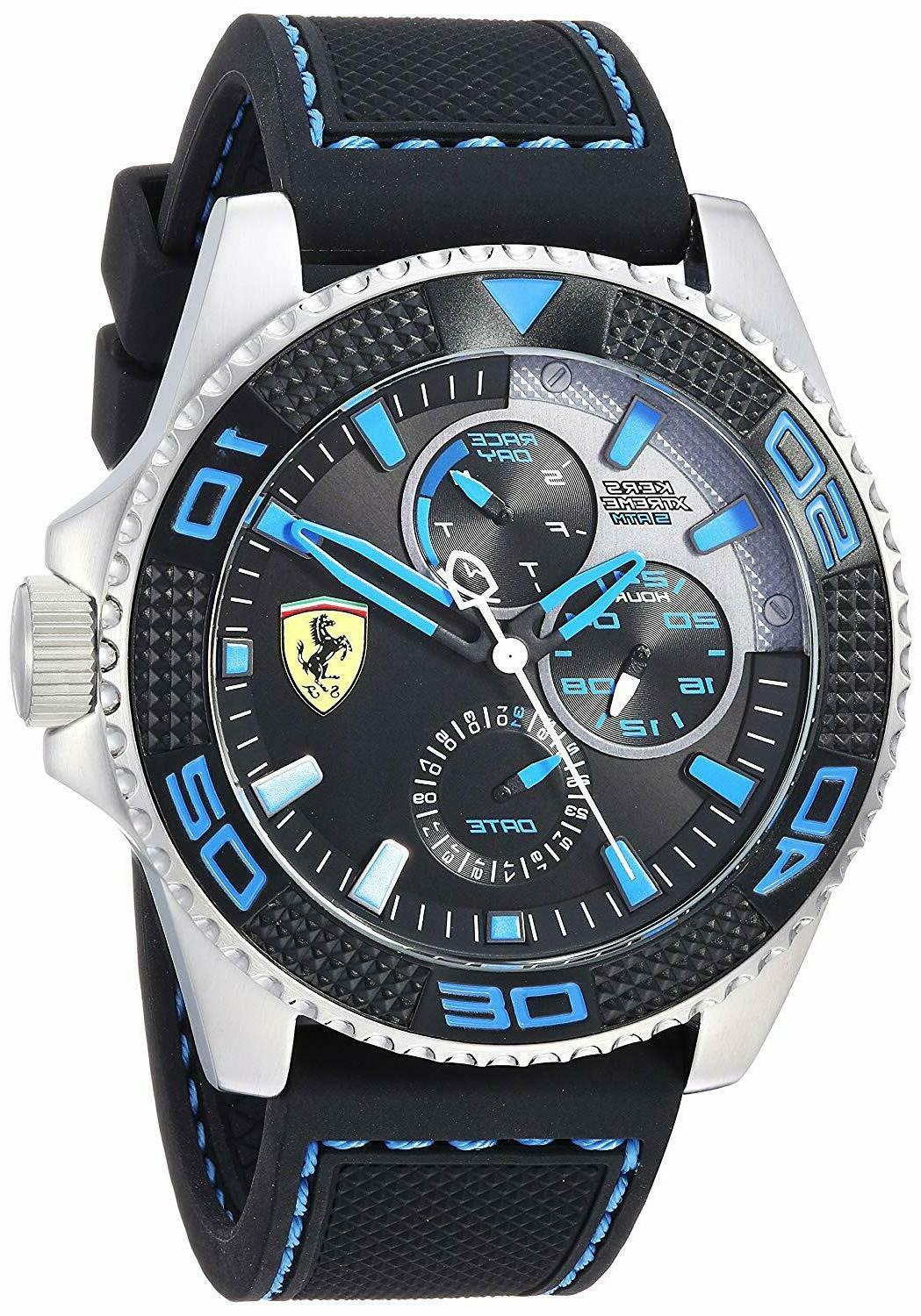 orologio multifunzione uomo scuderia in acciaio e