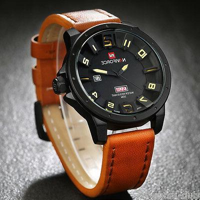 orologio nuovo militare uomo cinturino in pelle