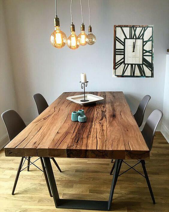 orologio orologi in legno metallo da parete