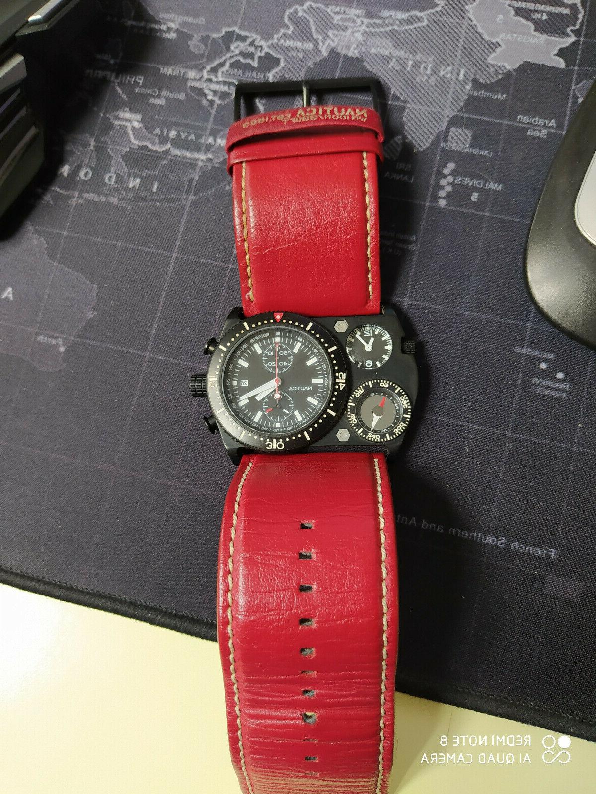 orologio oversize militare con bussola e doppio