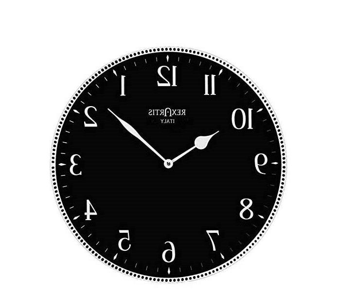 orologio parete avior nero cucina soggiorno vetro