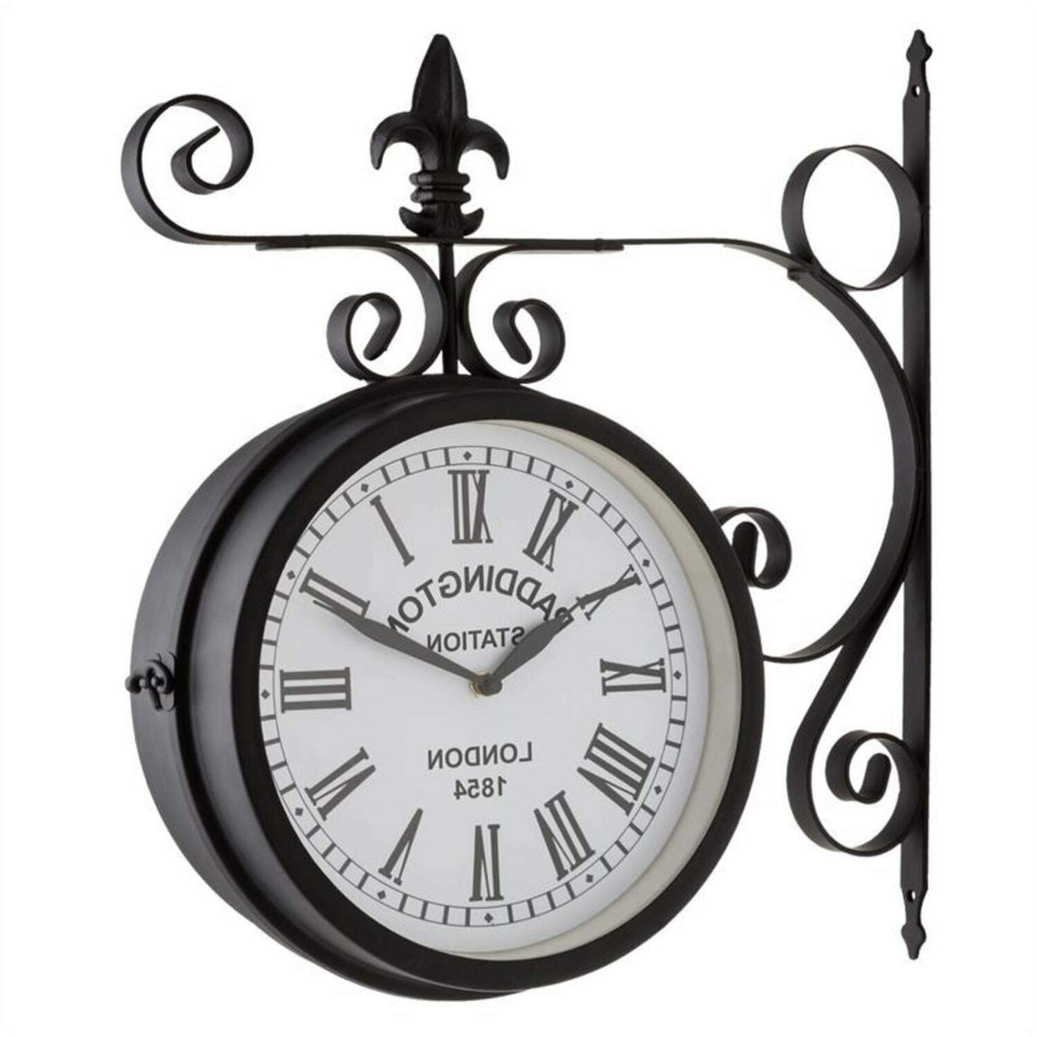 orologio parete stile stazione retro arredo interno