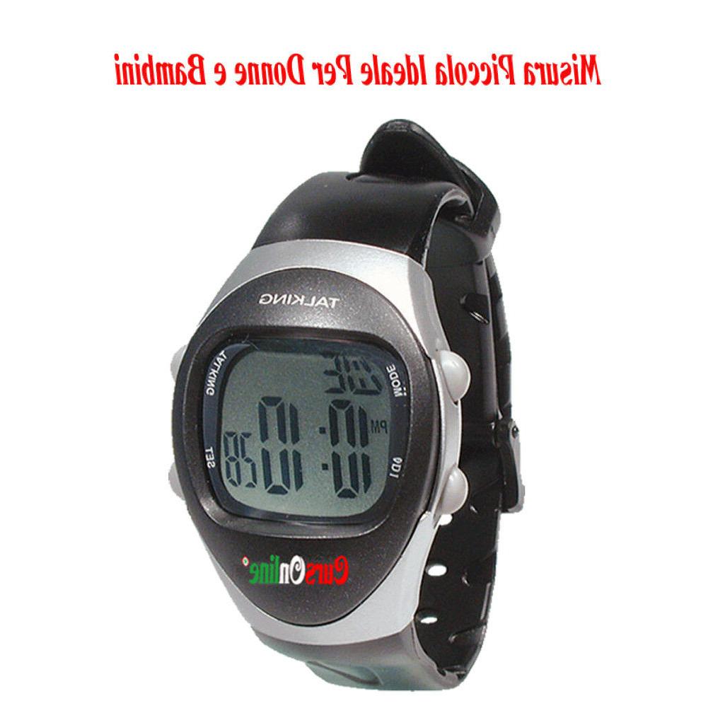 orologio parlante italiano digitale da polso piccolo