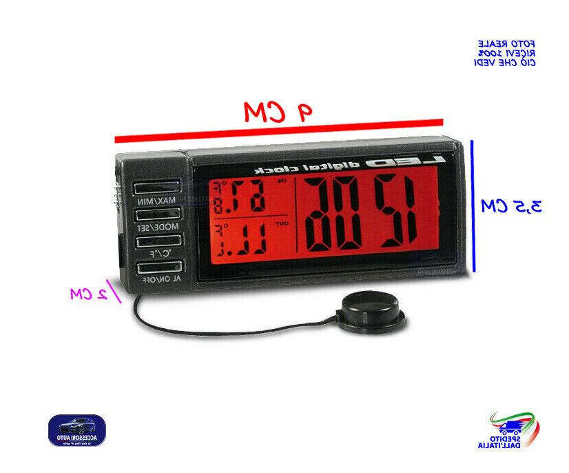 orologio per auto cruscotto multifunzione temperatura svegli