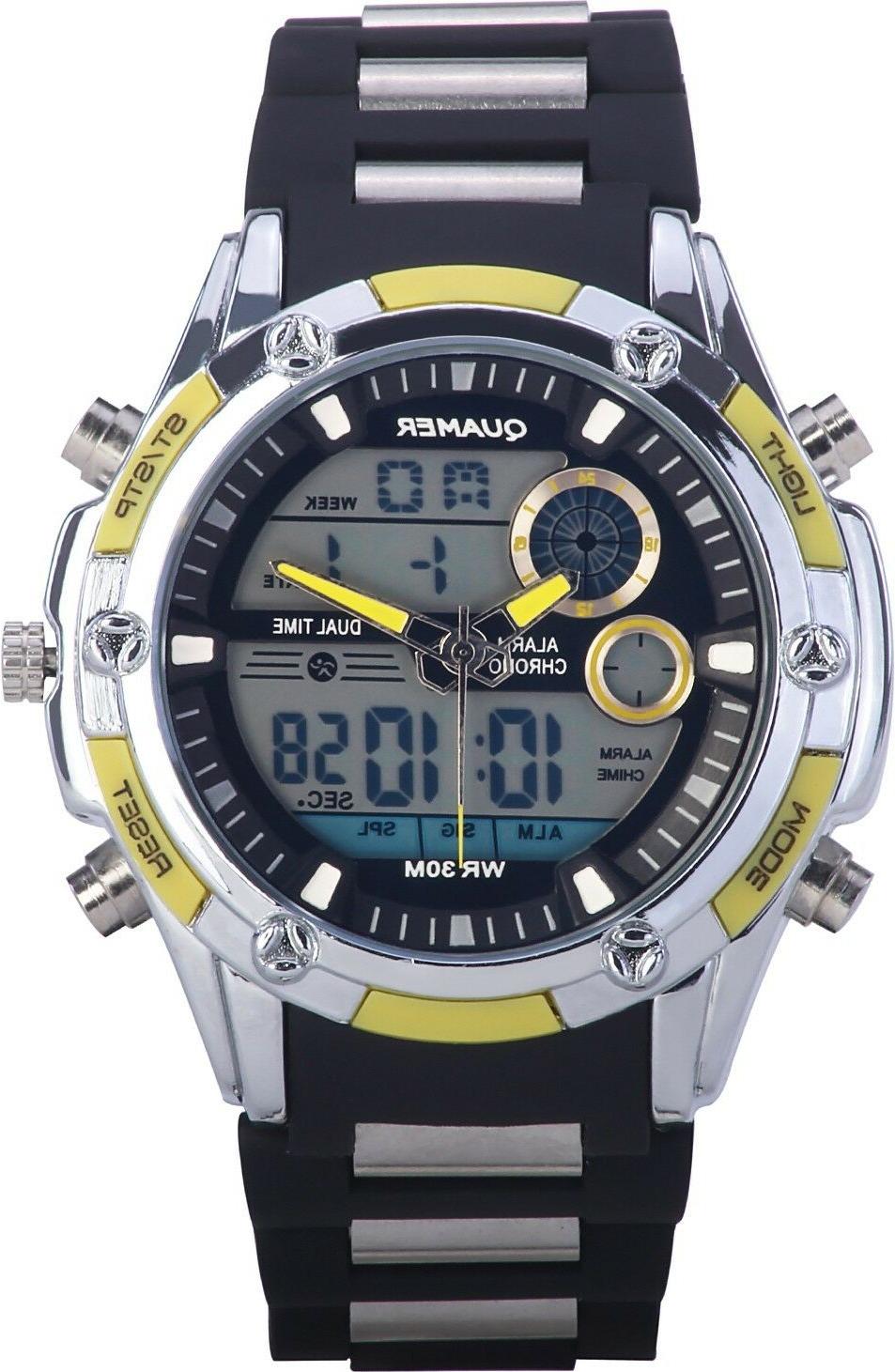 orologio polso uomo analogico digitale multifunzione xxl