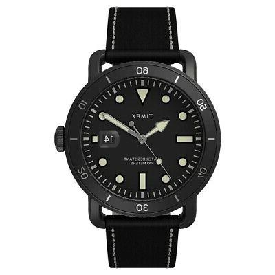 orologio port pelle nero 42 mm tw2u01800