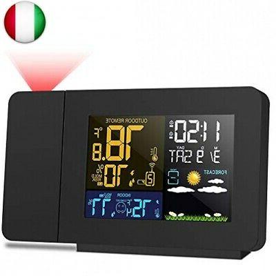 orologio proiezione soffitto temperatura esterna interna con