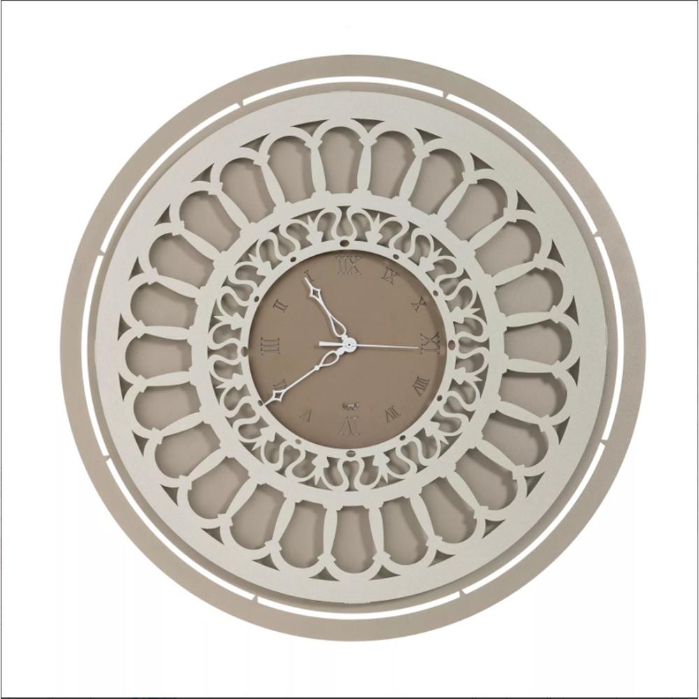 orologio rosone in metallo design particolare rosone