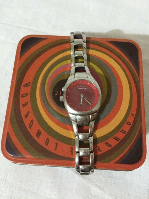 orologio rosso silver cuori donna ragazza bambina