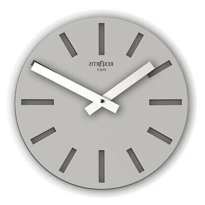 orologio rotondo da parete alioth silver da