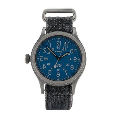 orologio scout ottone 40mm argento blu cinturino