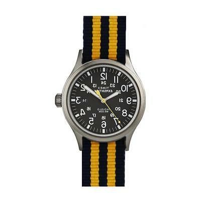 orologio scout t49961ys tessuto giallo nero illuminazione