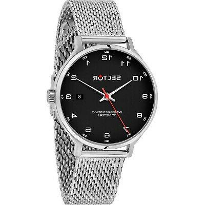 orologio sector 370 r3253522008 watch acciaio nero
