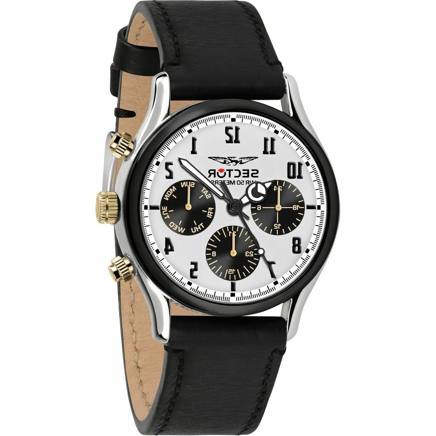 orologio sector uomo 660 multifunzione in pelle