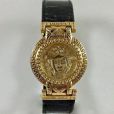 orologio signature medusa placcato oro da donna