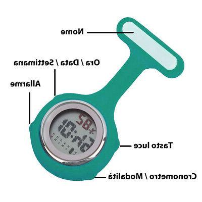 silicone orologio assistente colorati infermiera spilla da